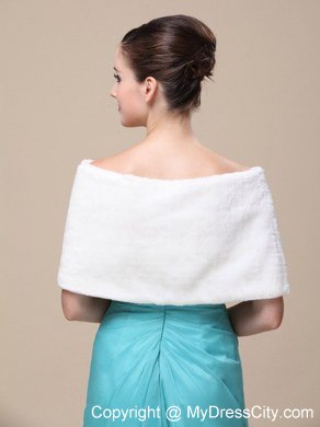 Luxurious Faux Fur Special Occasion / Wedding Shawl On Sale