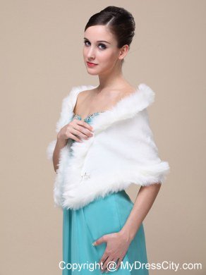 Gorgeous Faux Fur Special Occasion / Wedding Shawl On Sale