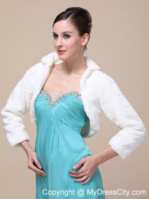 Elegant Special Occasion Wedding / Bridal Jacket With Long-Sleeves