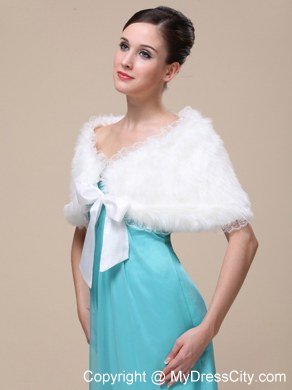 Faux Fur Special Occasion/ Wedding Shawl