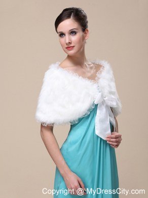 Faux Fur Special Occasion/ Wedding Shawl