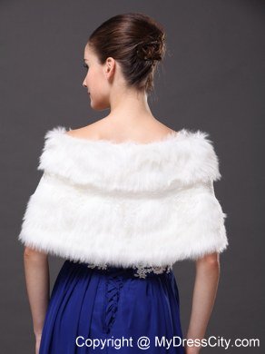 Bowknot V-Neck Faux Fur Formal Occasions Wraps / Shawls