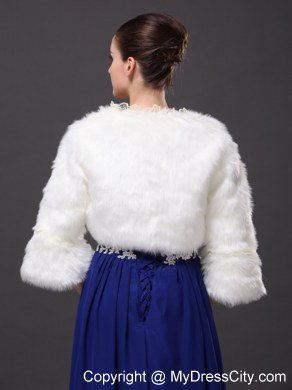 Lace Open Front White Stylish Jacket