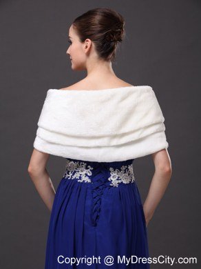 Genuine Bowknot Off Shoulder White Prom Wraps / Shawls