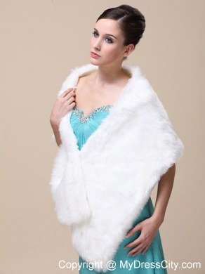 Faux Fur Special Occasion / Wedding Shawl On Sale