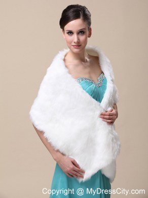 Faux Fur Special Occasion / Wedding Shawl On Sale