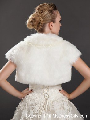 Rabbit Fur Special Occasion Short Sleeves Jacket