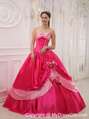 Sweetheart Hot Pink Quinceanera Dress with Beading