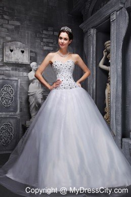 Lovely A-Line Taffeta and Tulle Beading Sweet Sixteen Dress