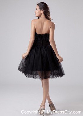 Lovely Princess Strapless Mini-length Beaded Little Black Dresses