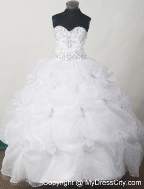 Snow White Beauty Pageants Dresses Embellished Pick-ups