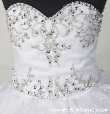 Snow White Beauty Pageants Dresses Embellished Pick-ups