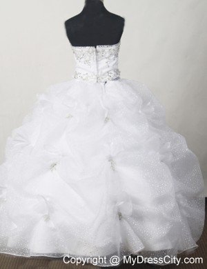 Snow White Beauty Pageants Dresses Embellished Pick-ups