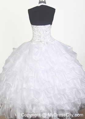 Beading Layers Halter Pageant Dresses for Kids Made in Ball Gown