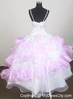 Pageant Dresses for Little Girls With Beading and Ruffled Layers