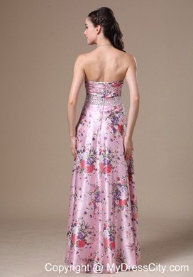 Beaded Sweetheart 2013 Printed Prom Maxi Dress Floor-length