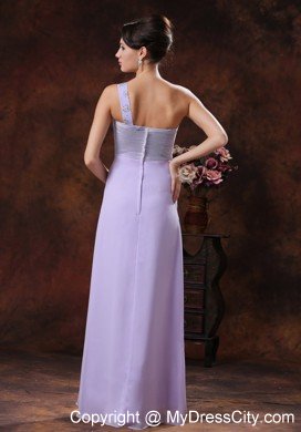 2013 Lilac Beaded One Shoulder Spring Prom Graduation Dress