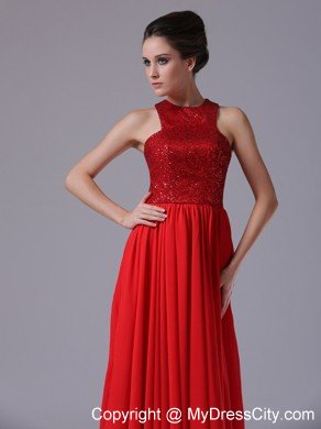 Empire High-neck Paillette Chiffon 2013 Prom Dresses for Girls