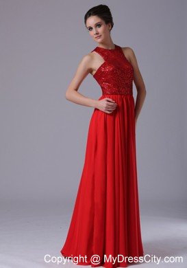 Empire High-neck Paillette Chiffon 2013 Prom Dresses for Girls