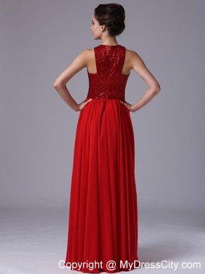 Empire High-neck Paillette Chiffon 2013 Prom Dresses for Girls