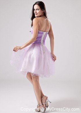 Sweetheart Beaded Organza 2013 Short Prom Dresses for Girls