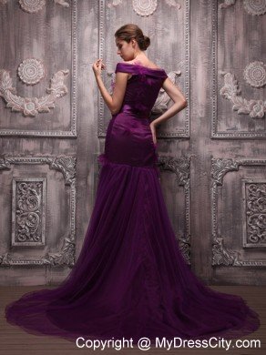 2013 New Arrival Mermaid Dark Purple Prom Dress for Girl