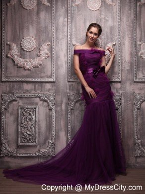 2013 New Arrival Mermaid Dark Purple Prom Dress for Girl