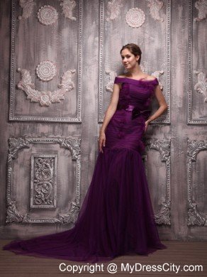 2013 New Arrival Mermaid Dark Purple Prom Dress for Girl