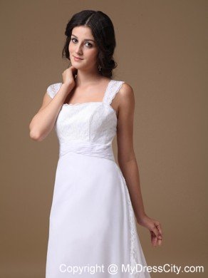 Designer A-line Square Lace Wide Sleeves Wedding Dress 2013 Hot sale