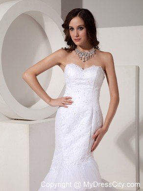 Mermaid Organza Wedding Dress with Lace-up and Ruffles Layered