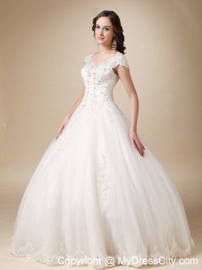 Ball Gown Sweetheart Organza and Satin Beading Wedding Dress