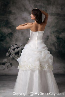 2013 Summer Discount Strapless Bow Appliques Wedding Gowns