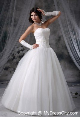 2013 Discount Beading Princess Sweetheart Neckline Wedding Dress