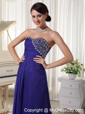 Chiffon Zipper-up Back Empire Brush Train Sleeveless Pageant Dress