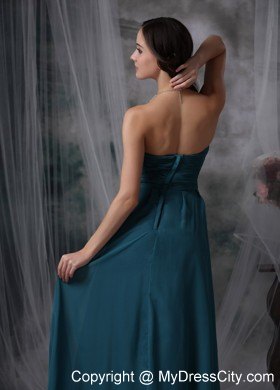 Peacock Green Strapless Flowery Prom Maxi Dress Floor-length