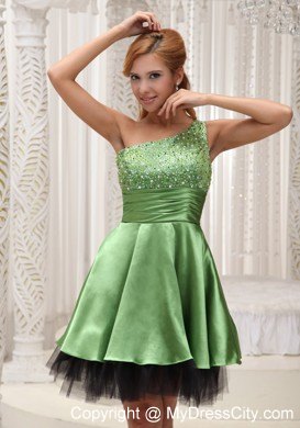 Empire Beading Prom Dress for Party With Single Strap