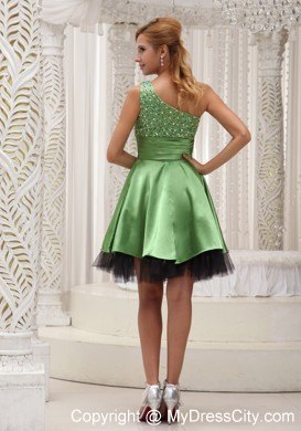 Empire Beading Prom Dress for Party With Single Strap