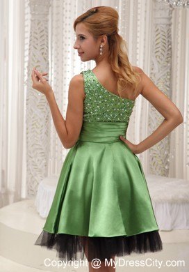 Empire Beading Prom Dress for Party With Single Strap