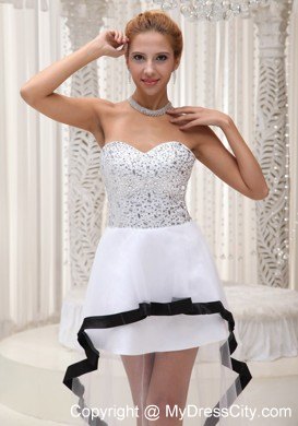 Beaded Inside Long Outside Short 2013 Prom Party Dress