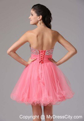 Short Beaded Decorate Bust Dress for 2013 Prom Party