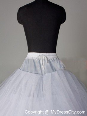 Lace Edge Ball Gown Organza Floor-length Wedding Petticoat