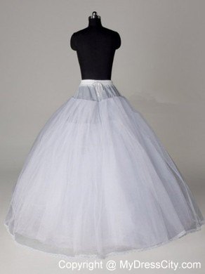 Hot Selling Organza Ball Gown Floor-length Wedding Petticoat