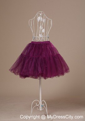 Hot Selling Fushsia Mini-length Petticoat