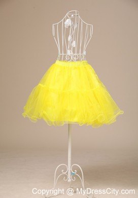 Yellow Hot Selling Mini-length Petticoat