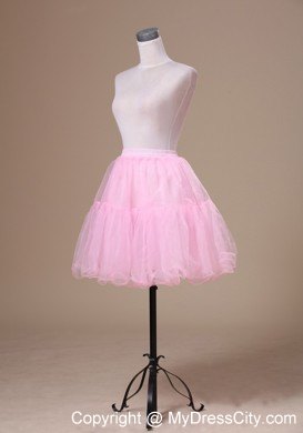 Mini-length Customize 2013 Baby Pink Petticoat