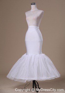 Popular Tulle and Elastic Woven Satin Mermaid Petticoat