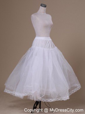 White Hot Selling Tulle Ankle-length Petticoat