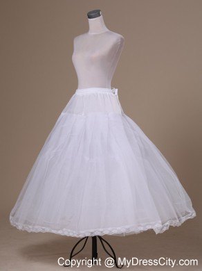 Tulle Floor-length White Petticoat