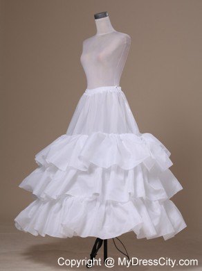 White Tulle Ball Gown Floor-length Petticoat