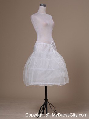 White Tulle Mini-length Petticoat